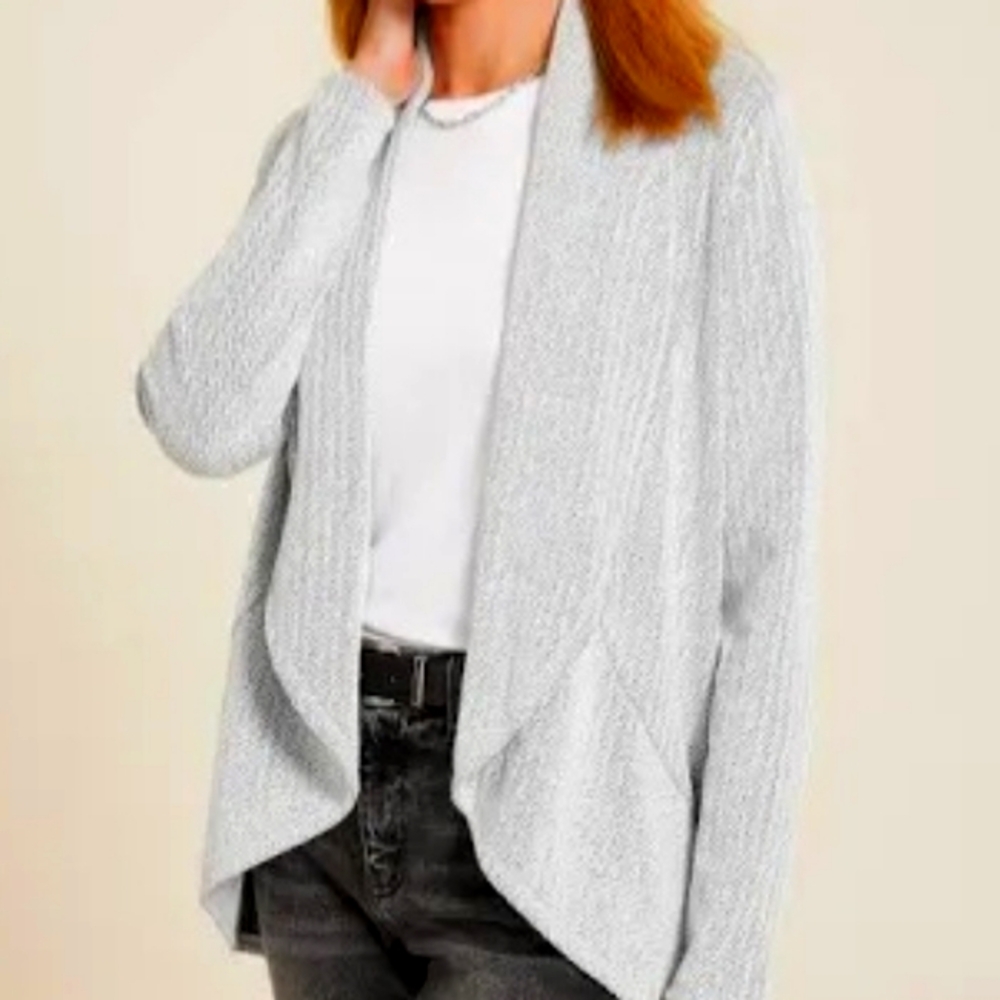 Maurices Herringbone Shawl Collar Cardigan M NWT